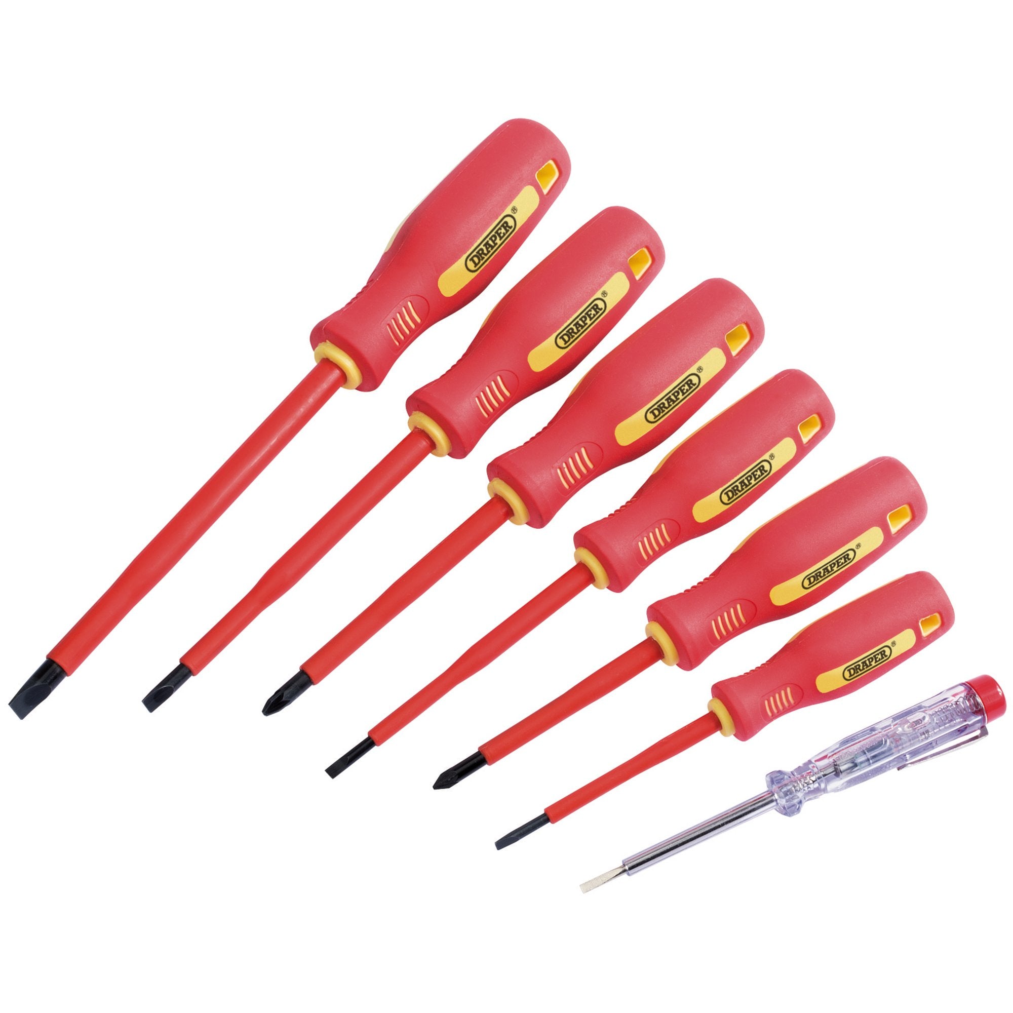 Fully-Insulated-Screwdriver-Set-with-Mains-Tester-(7-Piece)